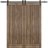 Sliding Double Barn Doors Hardware | Quadro 4111 Matte Black | 13FT Rail Sturdy Set | Kitchen Lite Wooden Solid Panel Interior Bedroom Bathroom Door Walnut