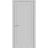 Pantry Kitchen Door with Hardware | Quadro 4111 White Silk | Single Panel Frame Trims | Bathroom Bedroom Sturdy Doors  Matte Grey