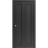 Sliding Closet Bi-fold Doors | Quadro 4111 White Silk | Sturdy Tracks Moldings Trims Hardware Set | Wood Solid Bedroom Wardrobe Doors  Black Matte