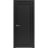 Pantry Kitchen Door with Hardware | Quadro 4111 White Silk | Single Panel Frame Trims | Bathroom Bedroom Sturdy Doors  Black Matte