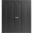 Sliding Closet Double Bi-fold Doors | Quadro 4111 White Silk | Sturdy Tracks Moldings Trims Hardware Set | Wood Solid Bedroom Wardrobe Doors  Black Matte