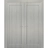 French Double Panel Doors with Hardware | Quadro 4111 Ginger Ash | Panel Frame Trims | Bathroom Bedroom Interior Sturdy Door Ginger Ash