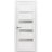 Pantry Kitchen Lite Door with Hardware | Quadro 4113 White Silk with Frosted Glass | Single Panel Frame Trims | Bathroom Bedroom Sturdy Doors  White