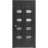 Sliding Closet Bi-fold Doors | Quadro 4113 Matte Black with Frosted Glass | Sturdy Tracks Moldings Trims Hardware Set | Wood Solid Bedroom Wardrobe Doors  Black Matte