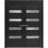 French Double Panel Lite Doors with Hardware | Quadro 4113 Matte Black with Frosted Opaque Glass | Panel Frame Trims | Bathroom Bedroom Interior Sturdy Door-60" x 80" (2* 30x80) Black Matte