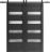 Sturdy Double Barn Door with | Quadro 4113 Ginger Ash with Frosted Glass | Black 13FT Rail Hangers Heavy Set | Solid Panel Interior Doors Black Matte