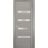 Pantry Kitchen Lite Door with Hardware | Quadro 4113 White Silk with Frosted Glass | Single Panel Frame Trims | Bathroom Bedroom Sturdy Doors  Ginger Ash