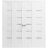 Sliding Closet Double Bi-fold Doors | Quadro 4117 White Silk with Frosted Glass | Sturdy Tracks Moldings Trims Hardware Set | Wood Solid Bedroom Wardrobe Doors  White