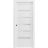 Panel Lite Pocket Door | Quadro 4117 White Silk with Frosted Glass | Kit Trims Rail Hardware | Solid Wood Interior Pantry Kitchen Bedroom Sliding Closet Sturdy Doors White