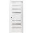 Sliding French Pocket Door | Quadro 4266 White Silk with Frosted Glass | Kit Trims Rail Hardware | Solid Wood Interior Bedroom Sturdy Doors White