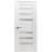 Solid French Door | Quadro 4266 White Silk with Frosted Glass | Single Regular Panel Frame Trims Handle | Bathroom Bedroom Sturdy Doors  White