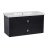 Modern Wall-Mount Bathroom Vanity with Washbasin | Picasso White Matte Collection | Non-Toxic Fire-Resistant MDF-40" Antracite