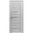 Solid French Door | Quadro 4445 Light Grey Oak with Frosted Glass | Single Regular Panel Frame Trims Handle | Bathroom Bedroom Sturdy Doors  Nordic White