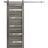 Sturdy Barn Door | Quadro 4445 Nordic White with Frosted Glass | 6.6FT Silver Rail Hangers Heavy Hardware Set | Solid Panel Interior Doors Nebraska Grey