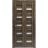 Sliding Closet Bi-fold Doors | Quadro 4445 White Silk with Frosted Glass | Sturdy Tracks Moldings Trims Hardware Set | Wood Solid Bedroom Wardrobe Doors  Cognac Oak