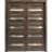 Sliding Closet Bypass Doors | Quadro 4445 White Silk with Frosted Glass | Sturdy Rails Moldings Trims Hardware Set | Wood Solid Bedroom Wardrobe Doors  Cognac Oak
