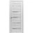 Solid French Door | Quadro 4445 Light Grey Oak with Frosted Glass | Single Regular Panel Frame Trims Handle | Bathroom Bedroom Sturdy Doors  White