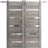 Sturdy Double Barn Door | Quadro 4445 Nebraska Grey with Frosted Glass | Silver 13FT Rail Hangers Heavy Set | Solid Panel Interior Doors Nebraska Grey