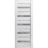 Slab Barn Door Panel | Quadro 4445 Nordic White with Frosted Glass | Sturdy Finished Doors | Pocket Closet Sliding Nordic White