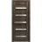 Solid French Door | Quadro 4445 Light Grey Oak with Frosted Glass | Single Regular Panel Frame Trims Handle | Bathroom Bedroom Sturdy Doors  Cognac Oak