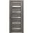 Solid French Door | Quadro 4445 Light Grey Oak with Frosted Glass | Single Regular Panel Frame Trims Handle | Bathroom Bedroom Sturdy Doors  Nebraska Grey