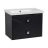 Modern Wall-Mount Bathroom Vanity with Washbasin | Picasso White Matte Collection | Non-Toxic Fire-Resistant MDF-28" Antracite