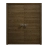 Interior Solid French Double Doors 36 x 80 inches | Ego 5000 Painted White Oak | Wood Interior Solid Panel Frame | Closet Bedroom Modern Doors EGO Marble Oak