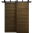 Sliding Closet Barn Bypass Doors 36 x 80 inches | Ego 5000 Cognac Oak Veneer | Modern 6.6ft Rails Hardware Set | Wood Solid Bedroom Wardrobe Doors EGO Marble Oak