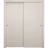Sliding Closet Bypass Doors 36 x 80 inches | Ego 5000 Cognac Oak Veneer | Rails Hardware Set | Wood Solid Bedroom Wardrobe Doors EGO Painted White Oak