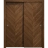 Sliding Closet Bypass Doors 36 x 80 inches | Ego 5005 Marble Oak | Rails Hardware Set | Wood Solid Bedroom Wardrobe Doors EGO Cognac Oak