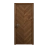 Interior Solid French Door 24 x 80 inches | Ego 5005 Natural Oak | Single Regular Panel Frame Handle | Bathroom Bedroom Modern Doors EGO Cognac Oak