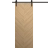 Modern Barn Door 18 x 80 inches | Ego 5005 Natural Oak | 6.6FT Rail Track Heavy Hardware Set | Solid Panel Interior Doors EGO Natural Oak