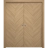 Sliding French Double Pocket Doors 36 x 80 inches | Ego 5005 Cognac Oak Veneer | Kit Rail Hardware | Solid Wood Interior Bedroom Modern Doors EGO Natural Oak