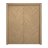 Sliding French Double Pocket Doors 60 x 80 inches | Ego 5005 Natural Oak | Kit Rail Hardware | Solid Wood Interior Bedroom Modern Doors EGO Natural Oak