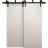 Sliding Closet Barn Bypass Doors 36 x 80 inches | Ego 5005 Natural Oak | Modern 6.6ft Rails Hardware Set | Wood Solid Bedroom Wardrobe Doors EGO Painted White Oak