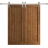 Modern Double Barn Door 56 x 80 inches | Ego 5006 Cognac Oak Veneer | 13FT Silver Rail Track Set | Solid Panel Interior Doors EGO Cognac Oak