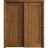 Sliding Closet Bypass Doors 36 x 80 inches | Ego 5006 Marble Oak | Rails Hardware Set | Wood Solid Bedroom Wardrobe Doors EGO Cognac Oak