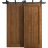 Sliding Closet Barn Bypass Doors 36 x 80 inches | Ego 5006 Marble Oak | Modern 6.6ft Rails Hardware Set | Wood Solid Bedroom Wardrobe Doors EGO Cognac Oak