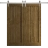 Modern Double Barn Door 36 x 80 inches | Ego 5006 Cognac Oak Veneer | 13FT Silver Rail Track Set | Solid Panel Interior Doors EGO Marble Oak