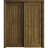 Sliding Closet Bypass Doors 36 x 80 inches | Ego 5006 Marble Oak | Rails Hardware Set | Wood Solid Bedroom Wardrobe Doors EGO Marble Oak