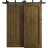 Sliding Closet Barn Bypass Doors 36 x 80 inches | Ego 5006 Marble Oak | Modern 6.6ft Rails Hardware Set | Wood Solid Bedroom Wardrobe Doors EGO Marble Oak