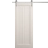 Modern Barn Door 18 x 80 inches | Ego 5006 Cognac Oak Veneer | 6.6FT Silver Rail Track Heavy Hardware Set | Solid Panel Interior Doors EGO Painted White Oak