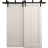 Sliding Closet Barn Bypass Doors 36 x 80 inches | Ego 5006 Marble Oak | Modern 6.6ft Rails Hardware Set | Wood Solid Bedroom Wardrobe Doors EGO Painted White Oak