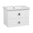Modern Wall-Mount Bathroom Vanity with Washbasin | Picasso White Matte Collection | Non-Toxic Fire-Resistant MDF-28" White