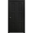 Sliding Closet Bi-fold Doors 36 x 80 inches | Ego 5010 Painted Black Oak | Sturdy Tracks Moldings Trims Hardware Set | Wood Solid Bedroom Wardrobe Doors EGO Painted Black Oak