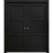 Sliding French Double Pocket Doors 36 x 80 inches | Ego 5010 Marble Oak | Kit Rail Hardware | Solid Wood Interior Bedroom Modern Doors EGO Painted Black Oak