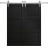 Modern Double Barn Door 36 x 80 inches | Ego 5010 Painted Black Oak | 13FT Silver Rail Track Set | Solid Panel Interior Doors EGO Painted Black Oak