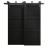 Sliding Closet Barn Bypass Doors 56 x 80 inches | Ego 5010 Painted Grey Oak | Modern 6.6ft Rails Hardware Set | Wood Solid Bedroom Wardrobe Doors EGO Painted Black Oak