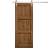 Modern Barn Door 18 x 80 inches | Ego 5010 Marble Oak | 6.6FT Silver Rail Track Heavy Hardware Set | Solid Panel Interior Doors EGO Cognac Oak