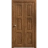 Sliding Closet Bi-fold Doors 36 x 80 inches | Ego 5010 Painted Black Oak | Sturdy Tracks Moldings Trims Hardware Set | Wood Solid Bedroom Wardrobe Doors EGO Cognac Oak